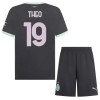 Original Trikotsatz AC Mailand Theo 19 Ausweichtrikot 2024-25 Für Kinder